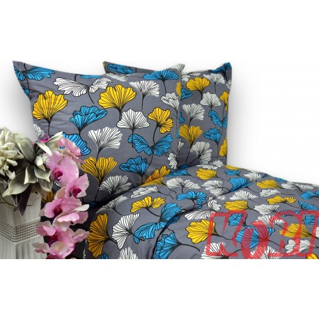 Pościel bawełna 100% rozmiar 160x200 Kolorowe liście 3489 Kobi