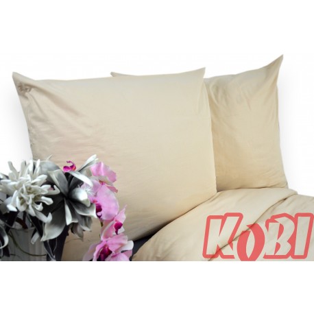 Pościel bawełna 100% rozmiar 220x200 jednobarwna Krem B001 Kobi