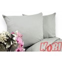 Pościel bawełna 100% rozmiar 220x200 jednobarwna Szary B003 Kobi