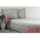 Pościel bawełna 100% rozmiar 220x200 jednobarwna Szary B003 Kobi