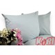 Pościel bawełna 100% rozmiar 180x200 jednobarwna Popiel B010 Kobi