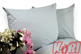 Pościel bawełna 100% rozmiar 180x200 jednobarwna Popiel B010 Kobi