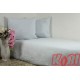 Pościel bawełna 100% rozmiar 180x200 jednobarwna Popiel B010 Kobi