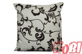Poszewka bawełniana rozmiar 40x40 Zakazany kwiat tło ecru 1599 Kobi