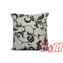 Poszewka bawełniana rozmiar 40x40 Zakazany kwiat tło ecru 1599 Kobi
