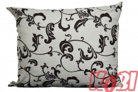 Poszewka bawełniana rozmiar 50x60 Zakazany kwiat tło ecru 1599 Kobi