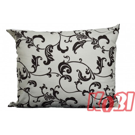 Poszewka bawełniana rozmiar 50x60 Zakazany kwiat tło ecru 1599 Kobi