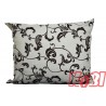 Poszewka bawełniana rozmiar 50x60 Zakazany kwiat tło ecru 1599 Kobi