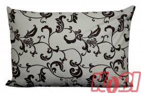 Poszewka bawełniana rozmiar 50x70 Zakazany kwiat tło ecru 1599 Kobi