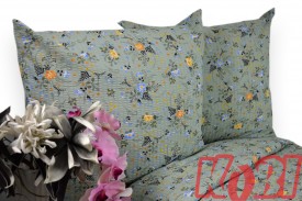 Pościel z kory rozmiar 160x200 łąkowe kwiaty 3509 Kobi