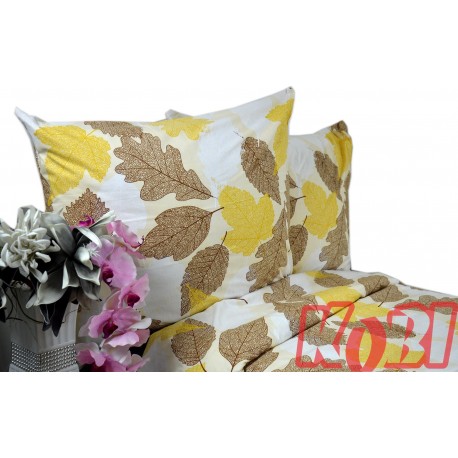 Pościel bawełna 100% rozmiar 220x200 Jesienne liście 3511 Kobi