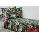 Pościel bawełna 100% rozmiar 220x200 Kwiaty zielone tło 3512 Kobi