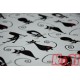 Pościel bawełna 100% rozmiar 160x200 czarne koty Kobi