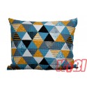Poszewka z kory rozmiar 50x60 kolorowe trójkąty 3492 Kobi