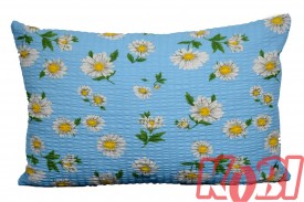 Poszewka z kory rozmiar 40x60 Stokrotki niebieskie tło 0876 KOBI