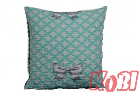 Poszewka z kory rozmiar 40x40 kokardy 3490-A Kobi