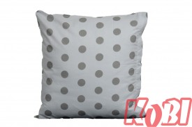 Poszewka bawełniana rozmiar 40x40 Szare kropki 3494 Kobi