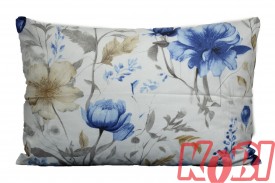 Poszewka bawełniana rozmiar 40x60 Błękitny kwiat 3503 Kobi