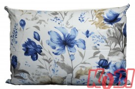 Poszewka bawełniana rozmiar 50x70 Błękitny kwiat 3503 Kobi