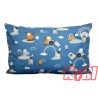 Poszewka bawełniana rozmiar 40x60 Niebieska tęcza i koparki D81 Kobi