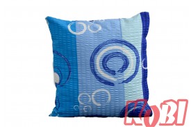 Poszewka z kory rozmiar 40x40 Niebieskie pasy 0722 Kobi