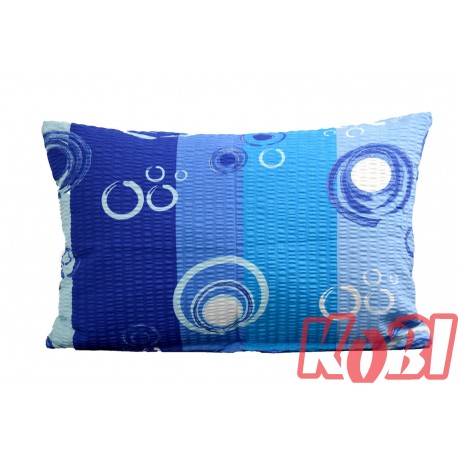 Poszewka z kory rozmiar 40x60 Niebieskie pasy 0722 Kobi