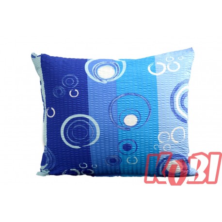 Poszewka z kory rozmiar 50x60 Niebieskie pasy 0722 Kobi