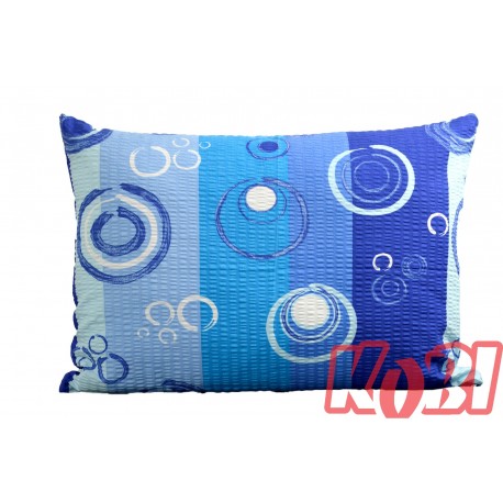 Poszewka z kory rozmiar 50x70 Niebieskie pasy 0722 Kobi