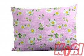 Poszewka z kory rozmiar 50x70 stokrotki różowe tło 0163 Kobi