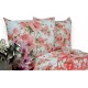 Pościel bawełna 100% rozmiar 140x200 różowe kwiaty 3518w Kobi