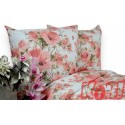 Pościel bawełna 100% rozmiar 160x200 różowe kwiaty 3518 Kobi