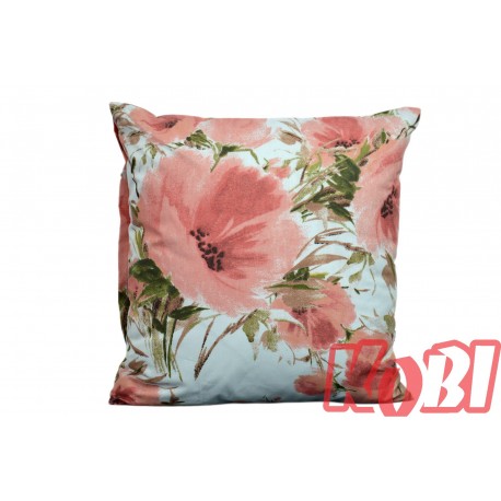Poszewka bawełniana rozmiar 40x40 Różowe kwiaty 3518 Kobi