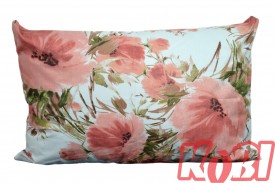 Poszewka bawełniana rozmiar 40x60 Różowe kwiaty 3518 Kobi