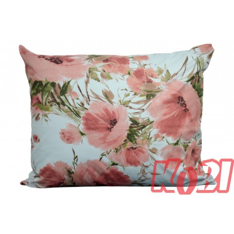 Poszewka bawełniana rozmiar 50x60 Różowe kwiaty 3518 Kobi