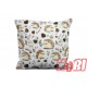 Poszewka bawełniana rozmiar 40x40 Jeżyki i szyszunie D82 Kobi