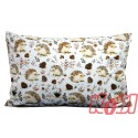 Poszewka bawełniana rozmiar 40x60 Jeżyki i szyszunie D82 Kobi