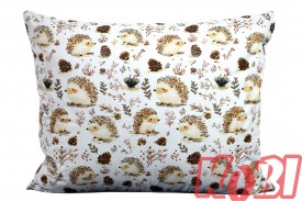 Poszewka bawełniana rozmiar 50x60 Jeżyki i szyszunie D82 Kobi