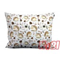 Poszewka bawełniana rozmiar 50x60 Jeżyki i szyszunie D82 Kobi