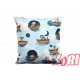 Poszewka bawełniana rozmiar 40x40 Zwierzątka w łodziach nocą D83 Kobi