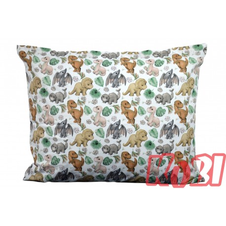Poszewka bawełniana rozmiar 50x60 Dinozaury D85 Kobi
