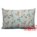 Poszewka bawełniana rozmiar 40x60 Wyścigi zwierzątek D86 Kobi
