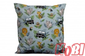 Poszewka bawełniana rozmiar 40x40 Safari i jeep D88 Kobi