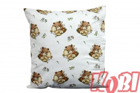 Poszewka bawełniana rozmiar 40x40 misie tulisie D89 Kobi