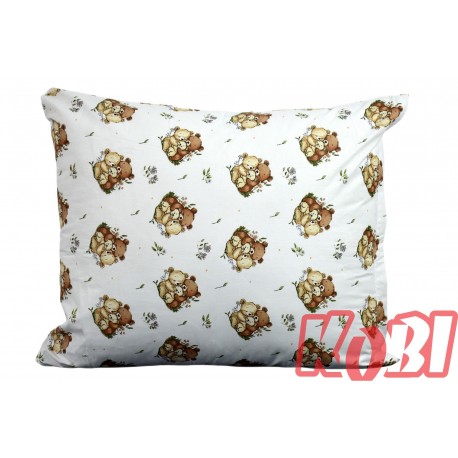 Poszewka bawełniana rozmiar 50x60 Misie tulisie D89 Kobi