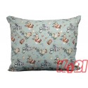 Poszewka bawełniana rozmiar 50x60 Wyścigi zwierzątek D86 Kobi