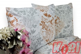 Pościel z kory rozmiar 160x200 Brązowo-szary kontrast 3526 Kobi