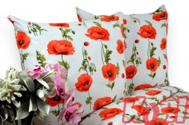 Pościel flanela rozmiar 160x200 Maki 3477 Kobi