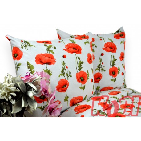 Pościel flanela rozmiar 160x200 Maki 3477 Kobi