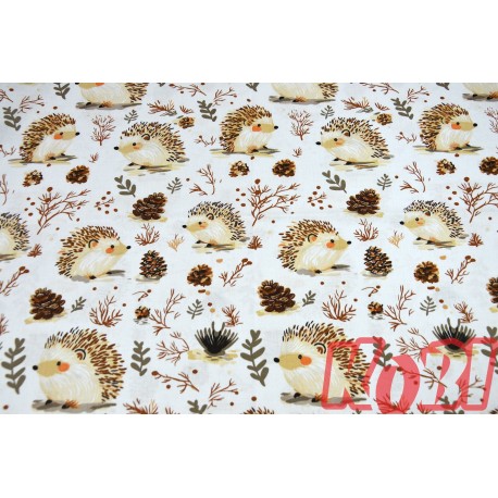 Pościel dziecięca 100% bawełna rozmiar 90x120 Jeżyki i Szyszunie D82