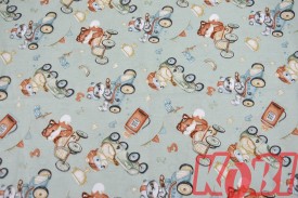 Pościel dziecięca 100% bawełna rozmiar 90x120 wyścigi zwierzątek D86